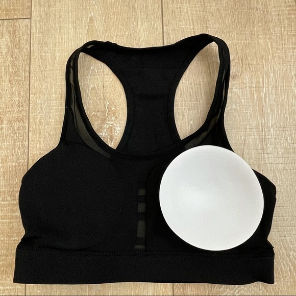SOLID BLACK SPORTS BRA & HIGH-RISE LEGGINGS SET W/ STASH POCKETS - SZ: M & L - Picture 10 of 15